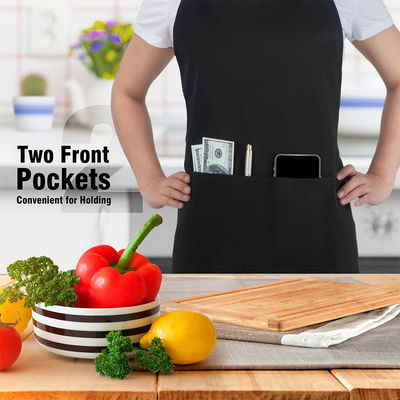 Tipo di tessuto uniforme Logo personalizzato impermeabile Chef Cucina grembiule per caffè Ristoranti Cucina