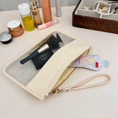 Borsa di trucco colorata personalizzata per organizzare cosmetici e oggetti personali in massa