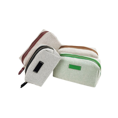 Mini borse cosmetiche Logo personalizzato Viaggi Borse di trucco pesanti di tela Borsa igienica per ragazze