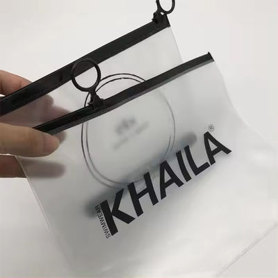 Borsa cosmetica in PVC trasparente con chiusura a cerniera