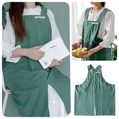 Acquisti per logo personalizzato Cucina Chef Cucina Caffè Ristoranti Cross Back Cotone grembiule
