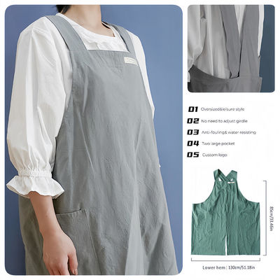 Acquisti per logo personalizzato Cucina Chef Cucina Caffè Ristoranti Cross Back Cotone grembiule