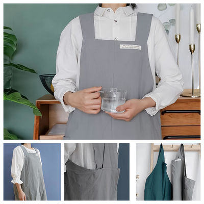 Acquisti per logo personalizzato Cucina Chef Cucina Caffè Ristoranti Cross Back Cotone grembiule