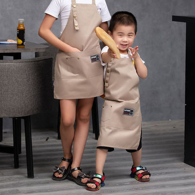 Logo personalizzato Bambini grembiule da cucina e cappello da cuoco Set per bambini Stampa digitale OEM / ODM accettato