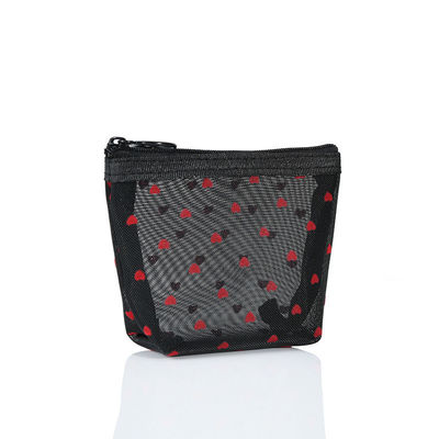 Love Mesh Cosmetic Bag Grande capacità e logo personalizzato per un accesso senza sforzo ai cosmetici