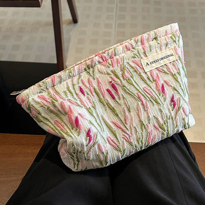 Borsa per il trucco in cotone da viaggio per donna