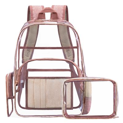 Lo zaino trasparente in PVC perfetto per le attività scolastiche.