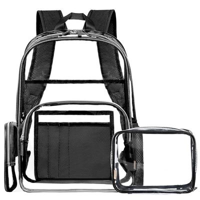 Lo zaino trasparente in PVC perfetto per le attività scolastiche.