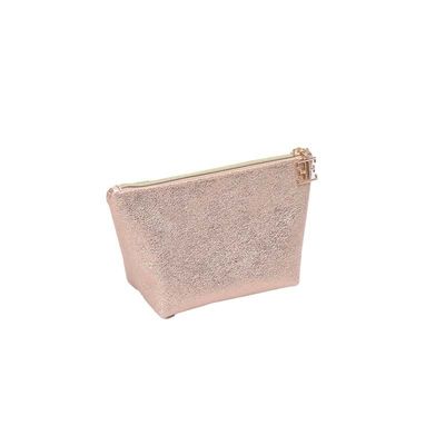 Borse cosmetiche con logo personalizzato di alto valore Borsa di trucco in PU portatile multifunzionale con cerniera