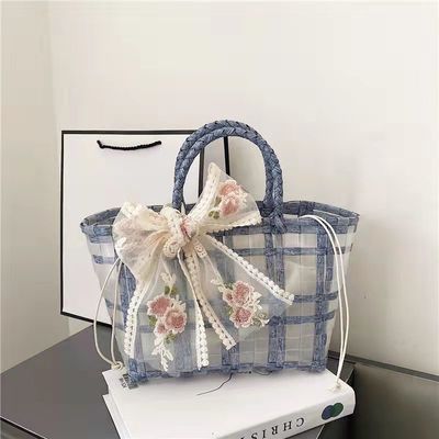 Poliester rivestimento PVC tessuto sacchetti con gelatina per regali e matrimoni per donne scelta ideale