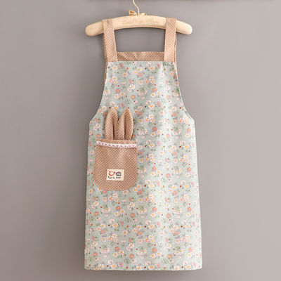 Cuochi Uniforme Logo Stampa su misura Donne Regolabile cotone poliestere Bib Pron cucina
