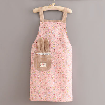 Cuochi Uniforme Logo Stampa su misura Donne Regolabile cotone poliestere Bib Pron cucina