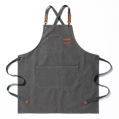 Apron unisex per il lavoro in cucina e ristorante Logo personalizzato Plain Black Chef Waiter Apron