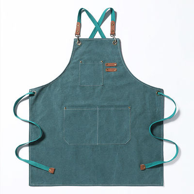 Apron unisex per il lavoro in cucina e ristorante Logo personalizzato Plain Black Chef Waiter Apron