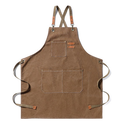 Apron unisex per il lavoro in cucina e ristorante Logo personalizzato Plain Black Chef Waiter Apron