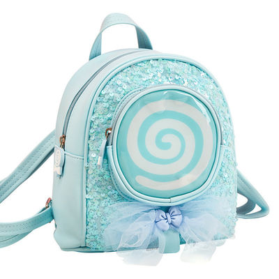Vita quotidiana scolastica Bambini colorati Borse scolastiche cartoni animati con luci LED di design scintillante