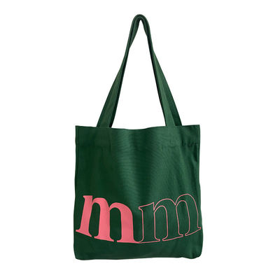 Logo personalizzato Borsa da Lettera Casual Canvas per la Primavera Summer Green Shoulder Bag