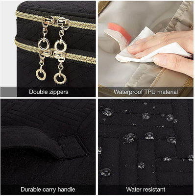 Personalizzazione Acquaproof doppio strato donna cosmetici cura della pelle spazzola divisore borsa di moda