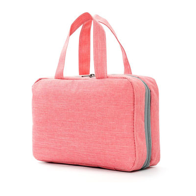 Portable polyester quattro volte impermeabile sacchetto igienico da viaggio per le opzioni di colore personalizzato