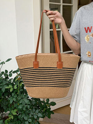 Nuova moda in Messico Francese Basket Straw Weave Beach Bags 2024 Tote Bag per Donne