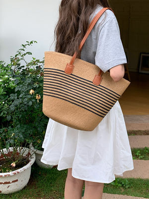 Nuova moda in Messico Francese Basket Straw Weave Beach Bags 2024 Tote Bag per Donne