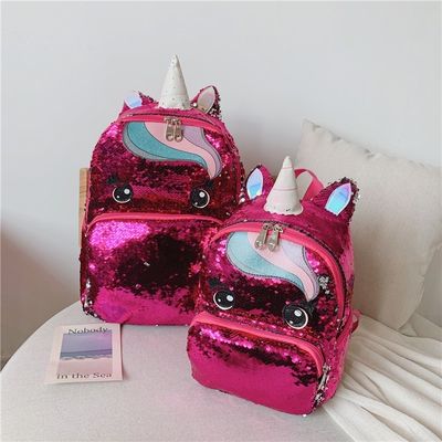 Logo personalizzato Rainbow Glitter Borse scolastiche per adolescenti Ragazze Nuovo stile alla moda
