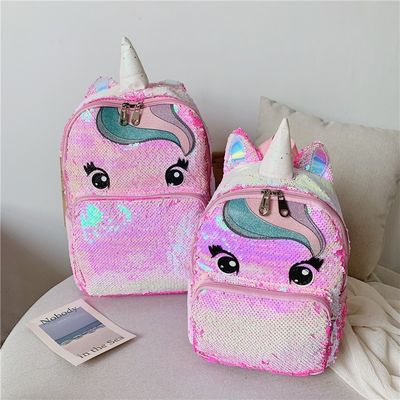 Logo personalizzato Rainbow Glitter Borse scolastiche per adolescenti Ragazze Nuovo stile alla moda