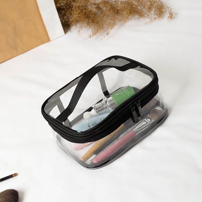 Borsa trasparente di medie dimensioni per la toilette e per le attrezzature da viaggio