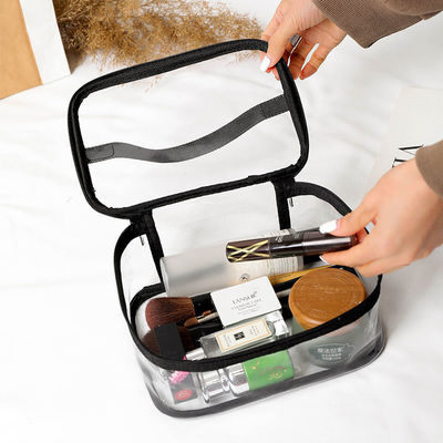 Borsa trasparente di medie dimensioni per la toilette e per le attrezzature da viaggio