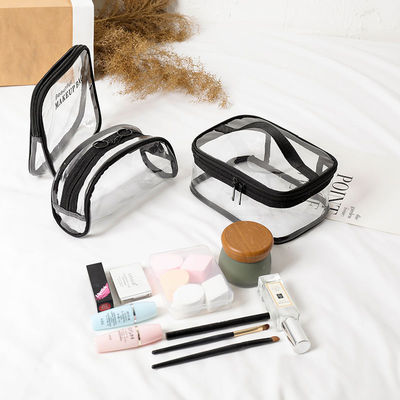 Borsa trasparente di medie dimensioni per la toilette e per le attrezzature da viaggio