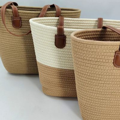 Borsa di paglia in tessuto naturale fatta a mano La combinazione perfetta di stile e funzione