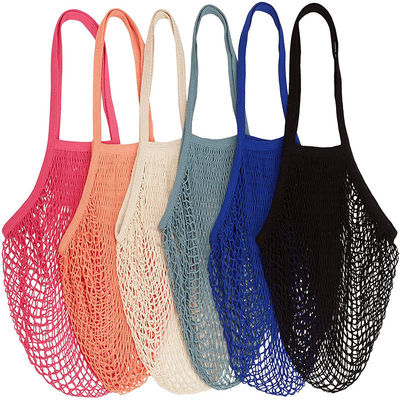 Borsa di cotone a maglia riutilizzabile per frutta e verdura