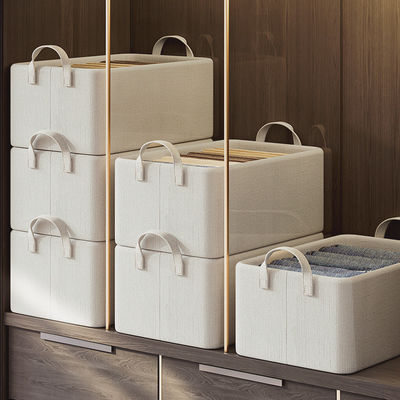 Organizzatore di sacchetti di stoccaggio impilabili di grande capacità per biancheria da letto e abbigliamento Stile moda