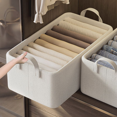 Organizzatore di sacchetti di stoccaggio impilabili di grande capacità per biancheria da letto e abbigliamento Stile moda