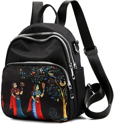 Borsa da zaino a colori personalizzati per donne Bambine Mini Nylon Daypack Borsa scolastica multifunzione