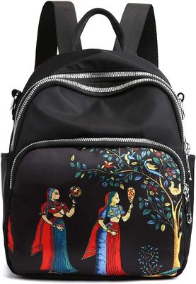 Sport Zaino giornaliero di svago per donne Piccola borsa da zaino borsa da zaino stile cornice esterna