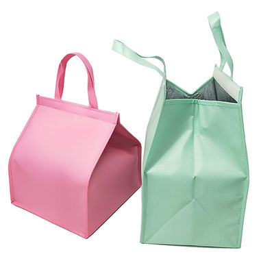 Logo personalizzato accettato Borsa frigorifero per pranzo isolato rigido con foglio di alluminio Eco-friendly