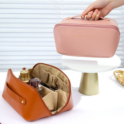 Canvas Cosmetic Bag Acqueproof Moda Viaggi Storage Donna Makeup Case con cerniera