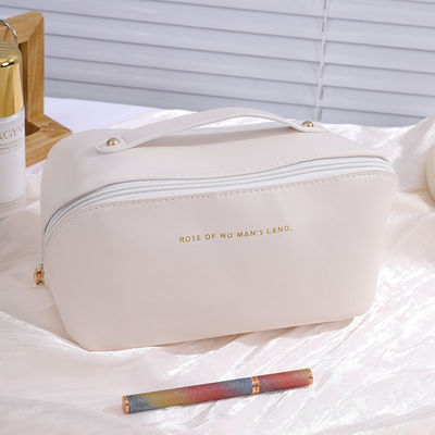 Canvas Cosmetic Bag Acqueproof Moda Viaggi Storage Donna Makeup Case con cerniera