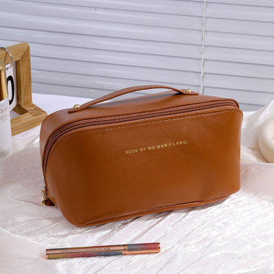 Canvas Cosmetic Bag Acqueproof Moda Viaggi Storage Donna Makeup Case con cerniera