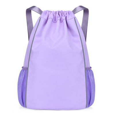 String Closure Backpack per attività all'aria aperta con design per pallavolo e compartimento per laptop