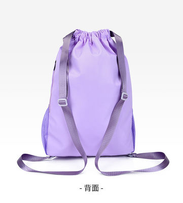 String Closure Backpack per attività all'aria aperta con design per pallavolo e compartimento per laptop