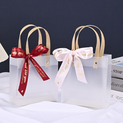 Borsa da regalo trasparente riutilizzabile con manica