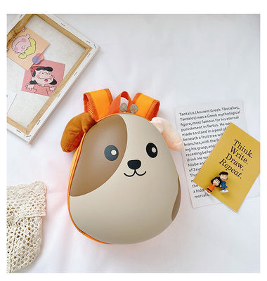 Logo della vita scolastica quotidiana Logo personalizzato Piccoli zaini per bambini Borsa scolastica con guscio d'uovo