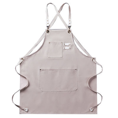 Servizi di cucina di tipo uniforme personale su misura tela cuoco cotone grembiule unisex per il lavoro al bar della cucina