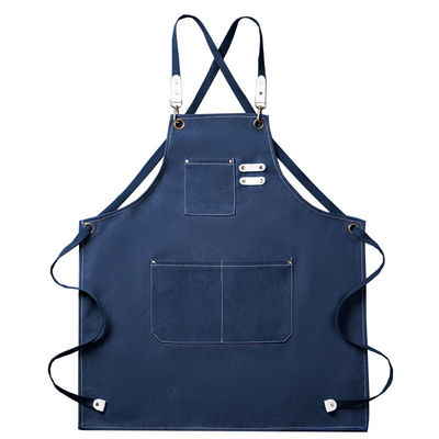 Servizi di cucina di tipo uniforme personale su misura tela cuoco cotone grembiule unisex per il lavoro al bar della cucina