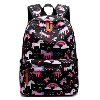 Zaino scolastico Bambini Bacino di nylon Giardino animato Zaino animale con cinture regolabili
