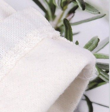Tassa di stoccaggio per costumi da bagno in tessuto di cotone ecologico con rivestimento impermeabile