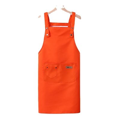 Stampa su tela di seta Logo personalizzato Regolabile Bib Canvas Chef Pron per donne cucina