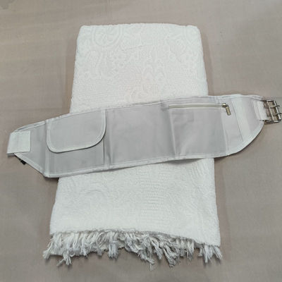 Accessori di abbigliamento personalizzati di taglia libera Ihram Hajj e Umrah con cinture per uomini musulmani